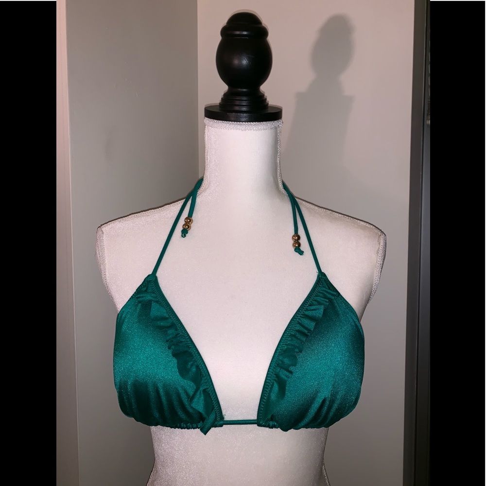 H&M Green Bikini with Gold Accents